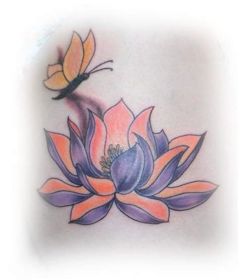 Lotus and Butterflies: A Symphony of Ink and Color Captured in Time!