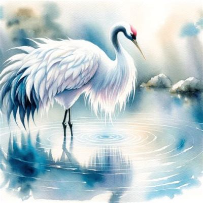  The Royal Crane - A Mystical Dance of Feathers and Serenity